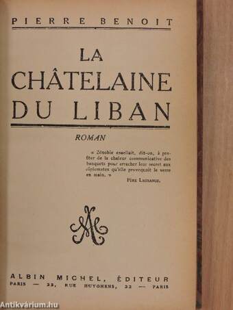 La chatelaine du Liban