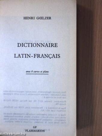 Dictionnaire latin-francais