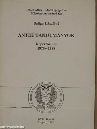 Antik tanulmányok - Repertórium 1979-1988