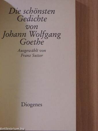 Die schönsten Gedichte von Goethe