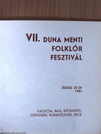 VII. Duna menti Folklór Fesztivál