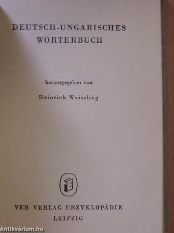 Taschenwörterbuch Deutsch-Ungarisch