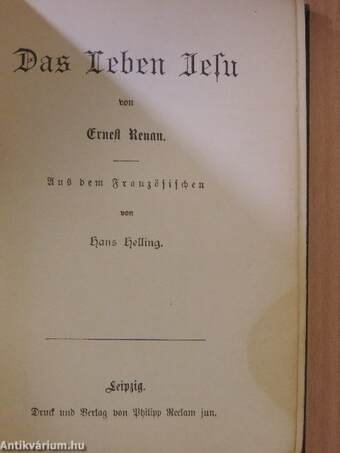 Das Leben Jesu (gótbetűs)