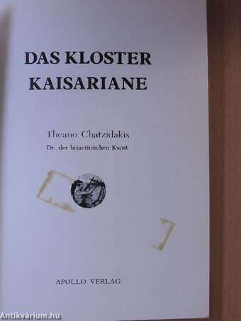 Das Kloster Kaisariane