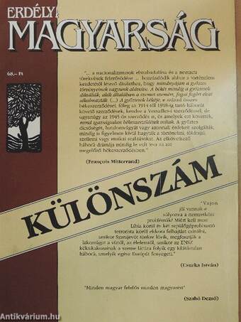 Erdélyi Magyarság 1992. Különszám