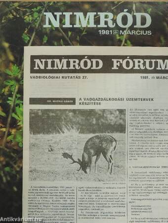 Nimród 1981. március