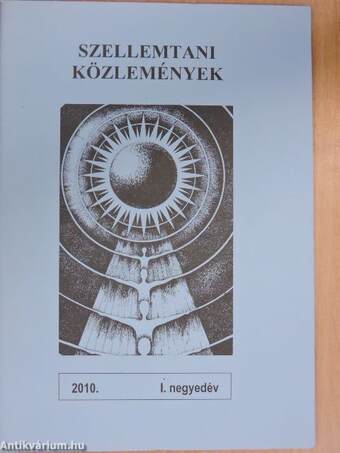 Szellemtani közlemények 2010. I-IV. negyedév