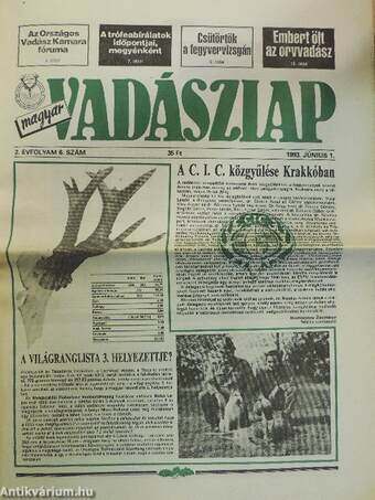 Magyar Vadászlap 1993. június 1.