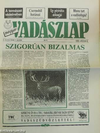 Magyar Vadászlap 1993. július 6.