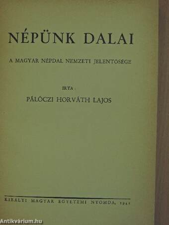 Népünk dalai