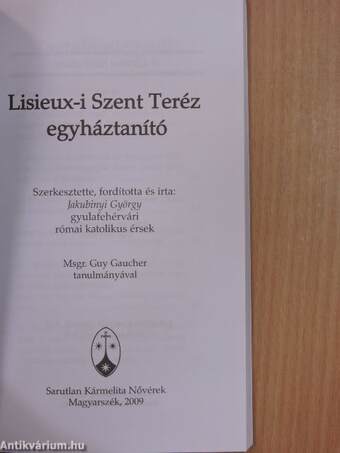 Lisieux-i Szent Teréz egyháztanító