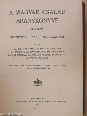 A magyar család aranykönyve I-III.