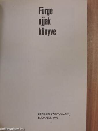 Fürge Ujjak Könyve 1973