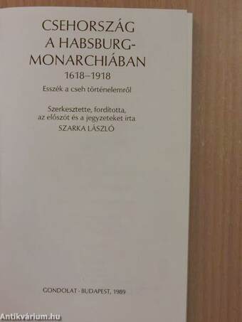 Csehország a Habsburg-monarchiában 1618-1918