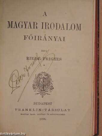 A balladáról/Aesthetikai előtanulmányok/A magyar irodalom főirányai