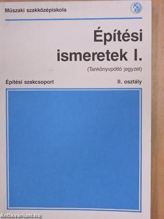 Építési ismeretek I.