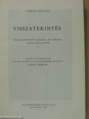 Visszatekintés I-II.