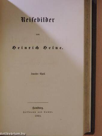 Heinrich Heine's sämmtliche Werke 1-2. (gótbetűs)