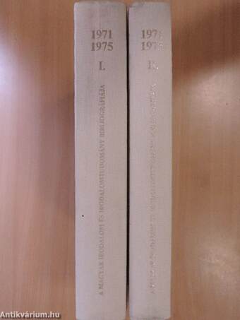 A magyar irodalom és irodalomtudomány bibliográfiája 1971-1975 I-II.