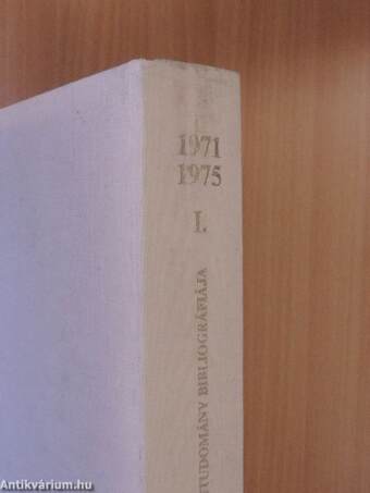 A magyar irodalom és irodalomtudomány bibliográfiája 1971-1975 I-II.