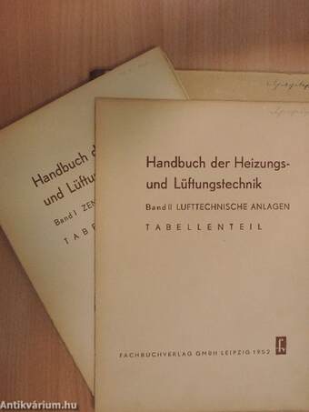 Handbuch der Heizungs- und Lüftungstechnik II.