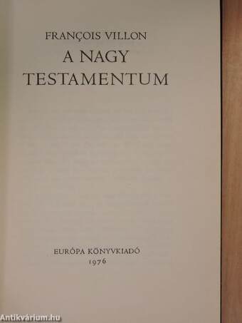 A Nagy Testamentum