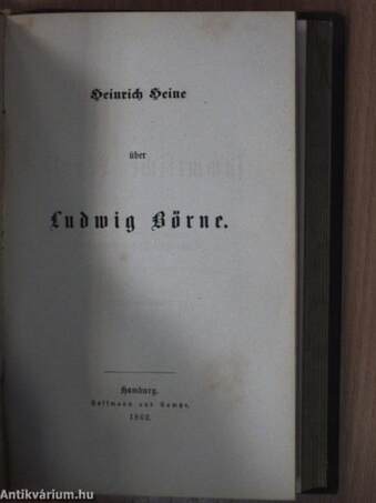 Heinrich Heine's sämmtliche Werke 11-12. (gótbetűs)