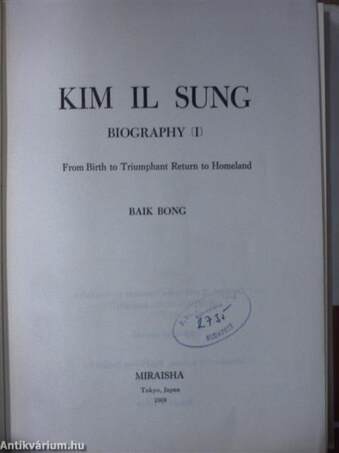 Kim Il Sung I-III.