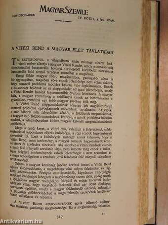 Magyar Szemle 1928. szeptember-december