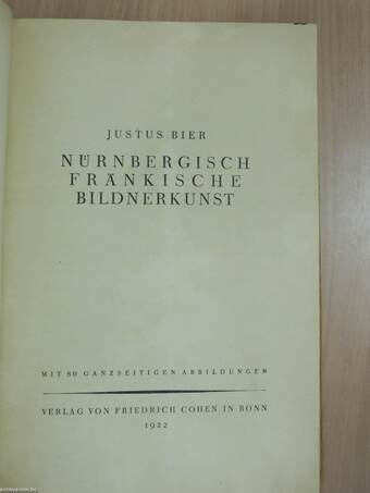 Nürnbergisch Fränkische Bildnerkunst