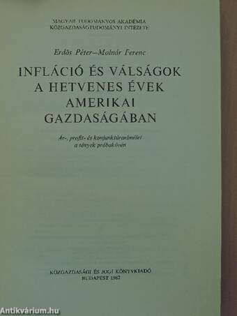 Infláció és válságok a hetvenes évek amerikai gazdaságában