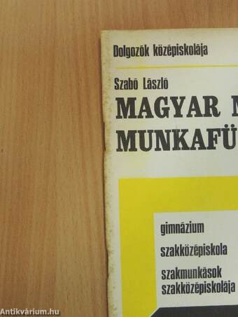 Magyar nyelvi munkafüzet IV.