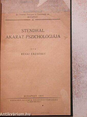 Stendhal akarat-pszichológiája