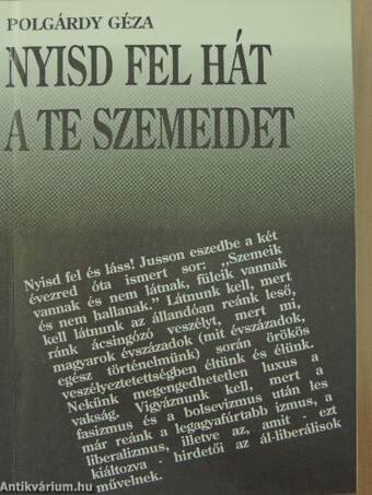 Nyisd fel hát a te szemeidet