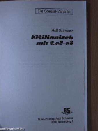 Sizilianisch mit 2. c2-c3