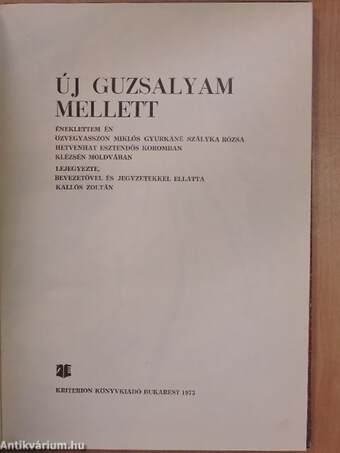 Új guzsalyam mellett