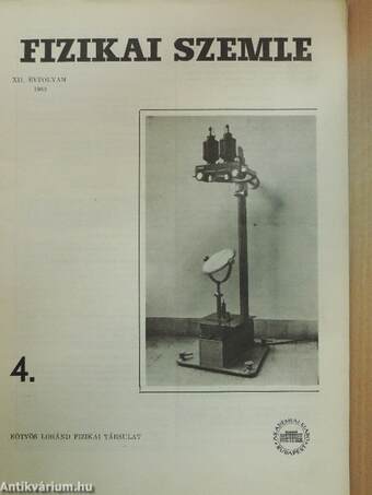 Fizikai Szemle 1962. április