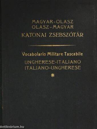 Magyar-olasz/olasz-magyar katonai zsebszótár