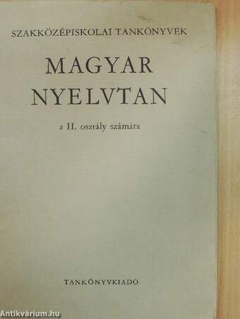 Magyar nyelvtan II.