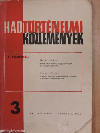 Hadtörténelmi Közlemények 1975/3.