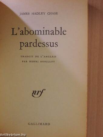 L'abominable pardessus