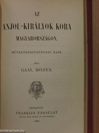 II. József császár mint uralkodó és mint ember/Az Anjou-királyok kora Magyarországon