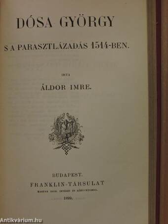 Petőfi Sándor élete/Dósa György s a parasztlázadás 1514-ben