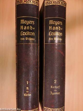 Meyers Handlexikon des allgemeinen Wissens I-II.