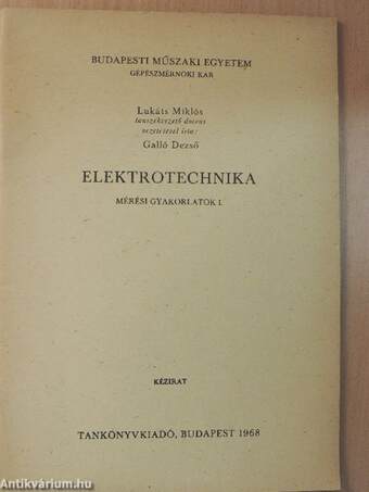 Elektrotechnika I-II.