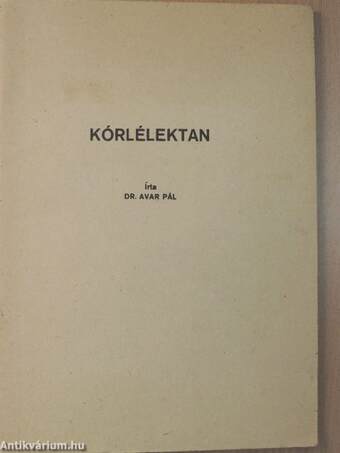 Kórlélektan