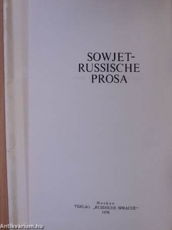 Orosz-szovjet próza (orosz nyelvű)