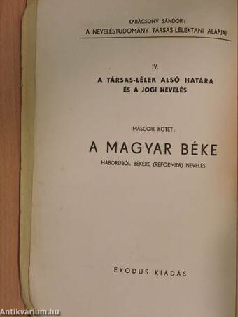 A magyar béke