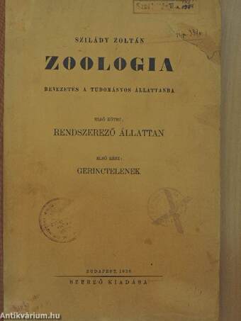 Zoologia I-III.