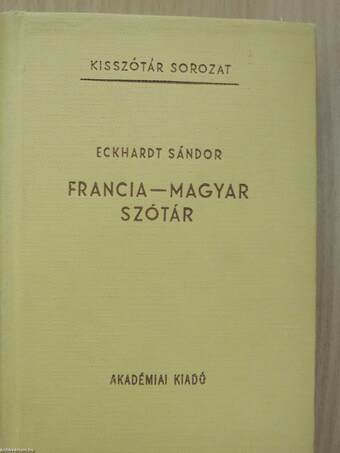 Francia-magyar szótár